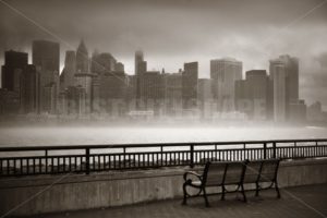 New York City downtown fog - Songquan Photography