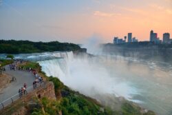 Niagara Falls closeup at dusk - Songquan Photography