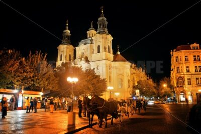 Old Town Square at night - Songquan Photography