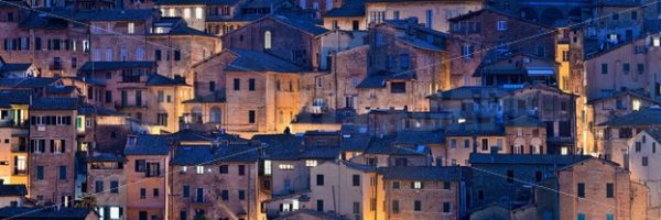 Old building background at night Siena Italy - Songquan Photography