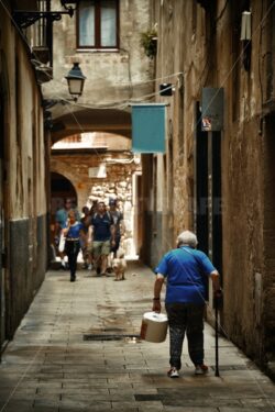 Old buildings in Gothic Quarter in Barcelona - Songquan Photography