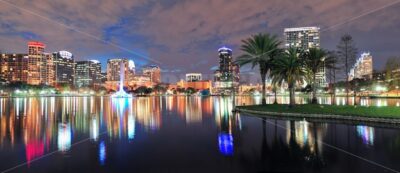 Orlando night panorama - Songquan Photography