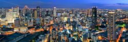 Osaka night rooftop view - Songquan Photography