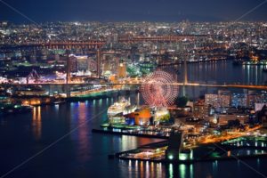 Osaka night rooftop view - Songquan Photography