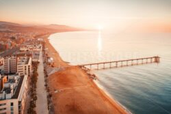 Petroleum Bridge Aerial View sunrise - Songquan Photography