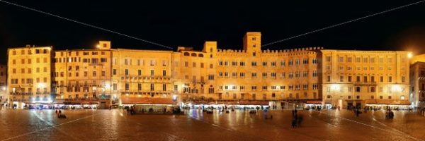 Piazza del Campo Siena Italy panorama - Songquan Photography