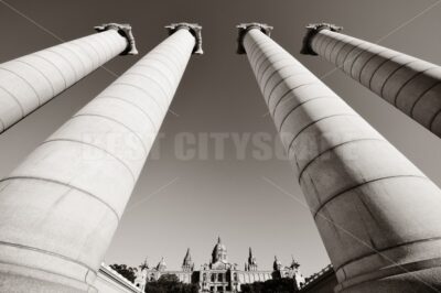 Pillar and National Art Museum of Catalonia - Songquan Photography