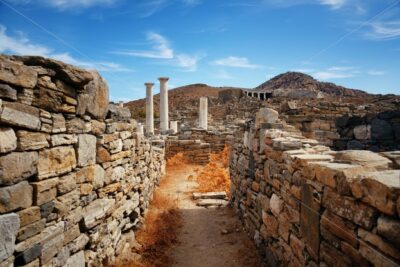 Pillar in Historical Ruins in Delos - Songquan Photography