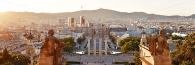 Placa Espanya in Barcelona sunset - Songquan Photography