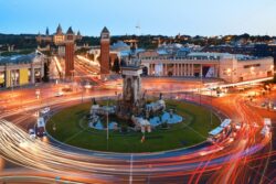 Placa Espanya roundabout in Barcelona - Songquan Photography