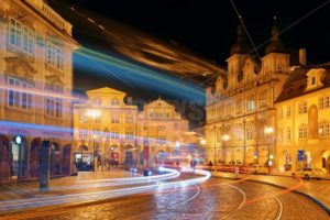 Prague Street night view - Songquan Photography