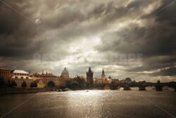 Prague skyline and bridge - Songquan Photography