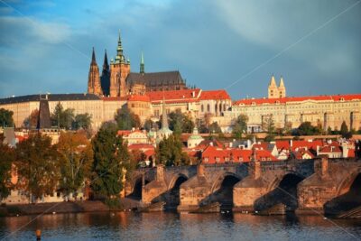 Prague skyline and bridge - Songquan Photography