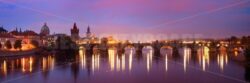 Prague skyline and bridge - Songquan Photography