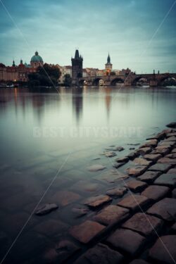 Prague skyline and bridge - Songquan Photography