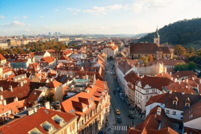 Prague skyline rooftop view - Songquan Photography