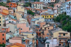 Riomaggiore street valley view in Cinque Terre - Songquan Photography