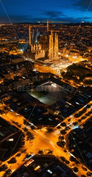 Sagrada Familia aerial view - Songquan Photography