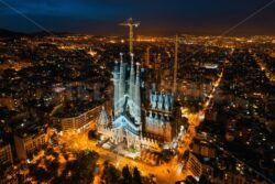 Sagrada Familia aerial view - Songquan Photography