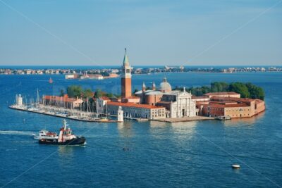 San Giorgio Maggiore church aerial view - Songquan Photography