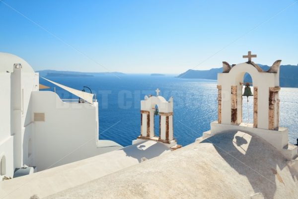Santorini bell tower - Songquan Photography