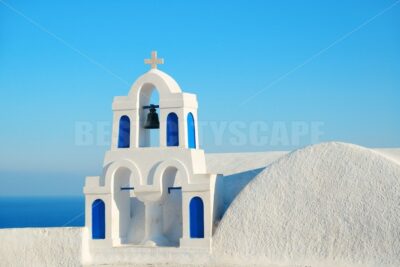 Santorini bell tower - Songquan Photography