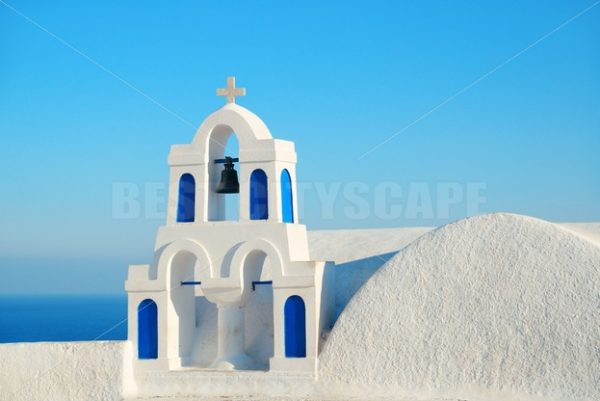 Santorini bell tower - Songquan Photography