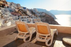 Santorini island leisure life - Songquan Photography