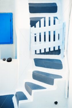 Santorini island stairs - Songquan Photography