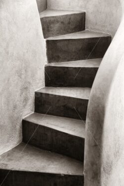 Santorini island stairs - Songquan Photography