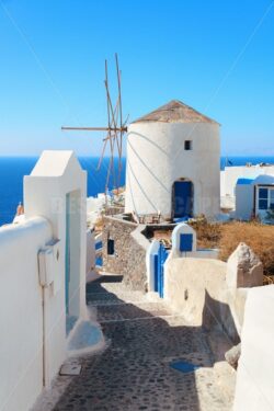 Santorini island windmill - Songquan Photography