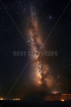 Santorini island with milkyway - Songquan Photography