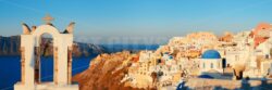 Santorini skyline bell tower - Songquan Photography