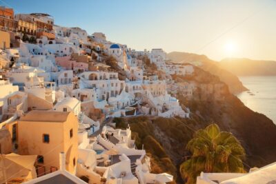 Santorini skyline sunrise - Songquan Photography