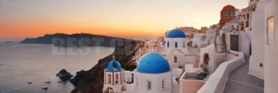 Santorini skyline sunset - Songquan Photography