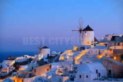 Santorini skyline windmill - Songquan Photography