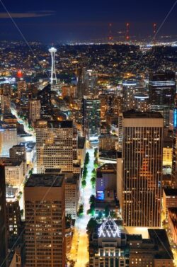 Seattle rooftop panorama - Songquan Photography