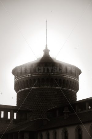 Sforza Castle watch tower - Songquan Photography
