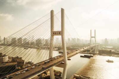 Shanghai Nanpu Bridge over Huangpu River - Songquan Photography