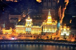 Shanghai aerial at dusk - Songquan Photography