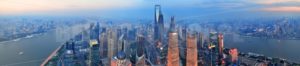Shanghai aerial at sunset - Songquan Photography