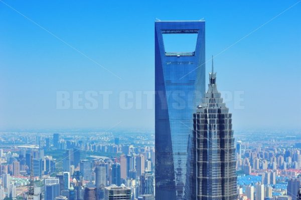 Shanghai aerial in the day - Songquan Photography