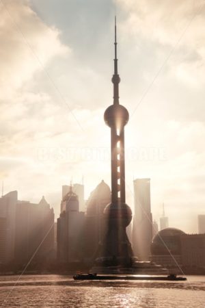Shanghai morning with sunny sky - Songquan Photography