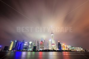 Shanghai skyline at night - Songquan Photography