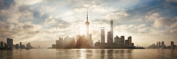 Shanghai skyline panorama - Songquan Photography