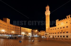 Siena City Hall Bell Tower at night - Songquan Photography