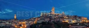 Siena panorama view at night - Songquan Photography