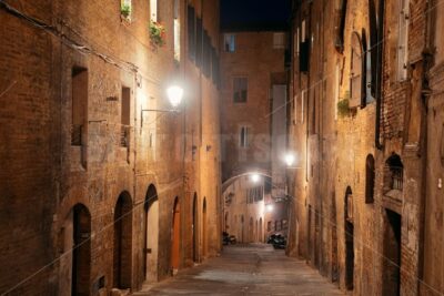 Siena street night view - Songquan Photography