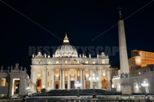 St Peters Basilica at night - Songquan Photography