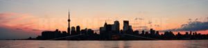 Toronto silhouette panorama - Songquan Photography